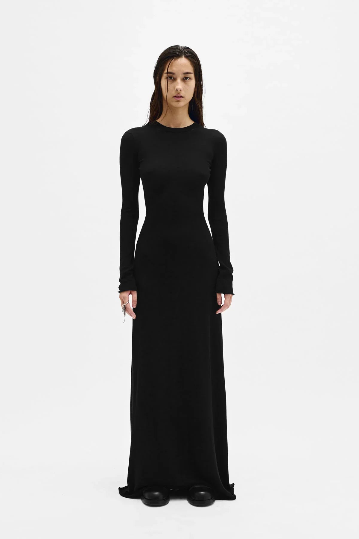 Eva Long Open Back Knitted Dress Ann Demeulemeester Eva Long Open Back Knitted Dress Ann Demeulemeester