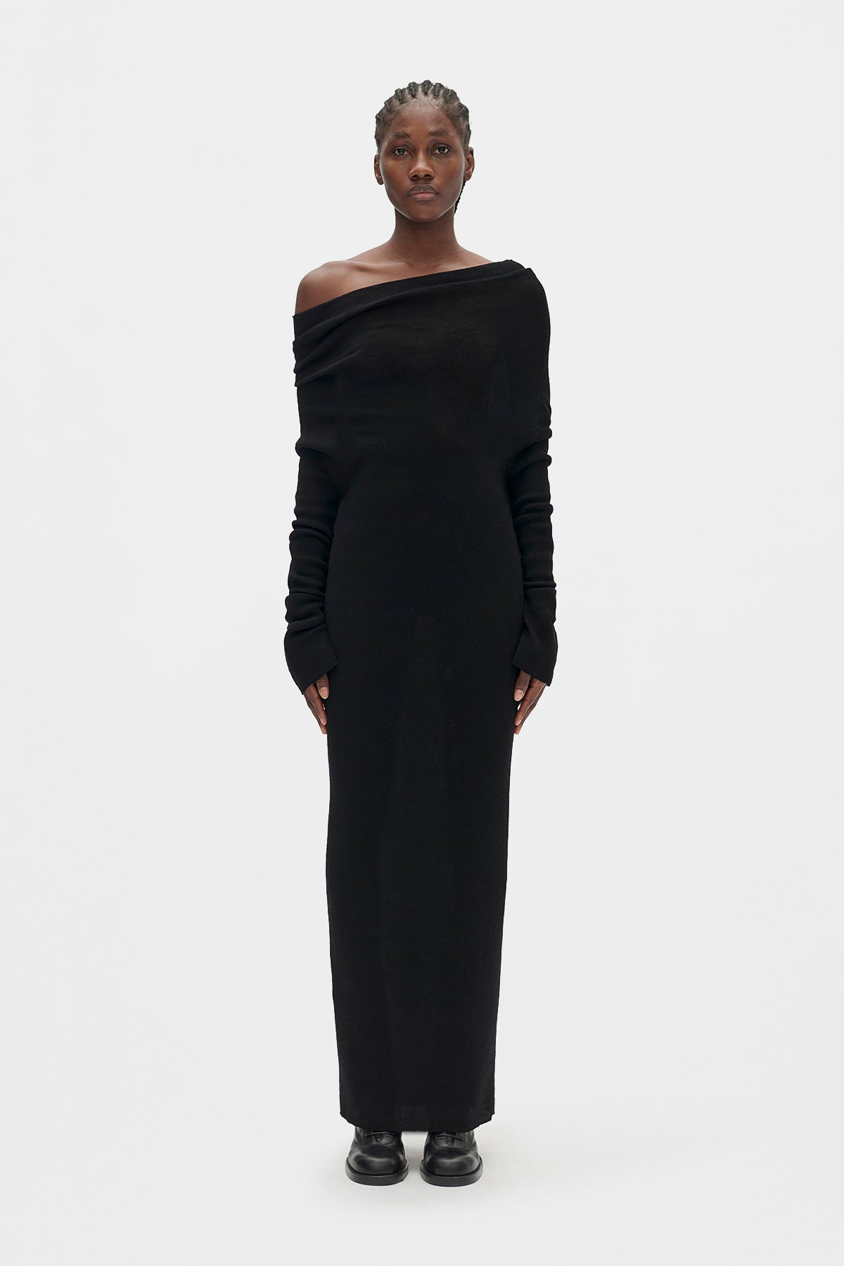 Barbro Dropped Shoulder Midi Knitted Dress Ann Demeulemeester Barbro Dropped Shoulder Midi Knitted Dress Ann Demeulemeester