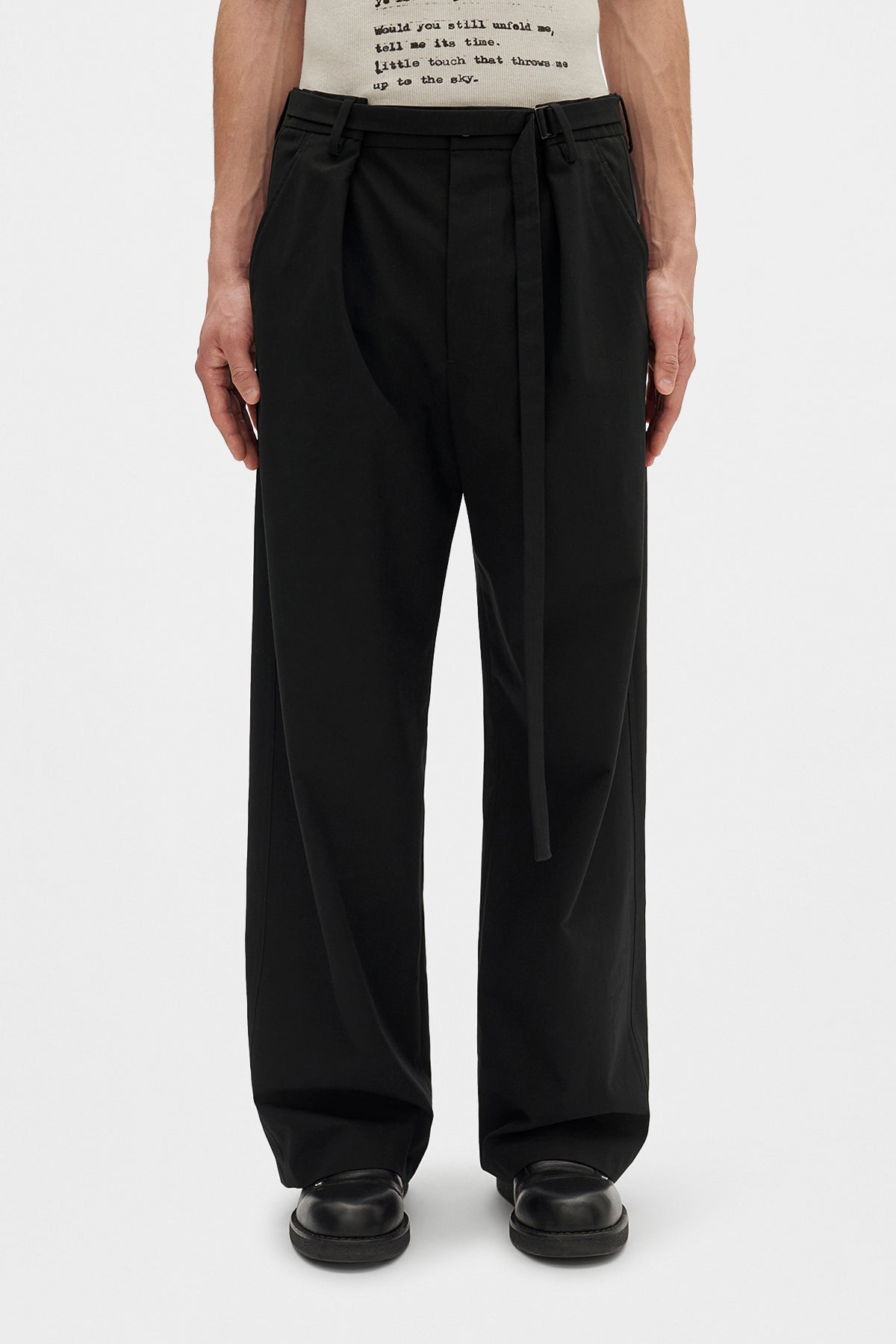 ANN DEMEULEMEESTER 黒スラックス XXS Norulf Workwear Trousers – Ann Demeulemeester