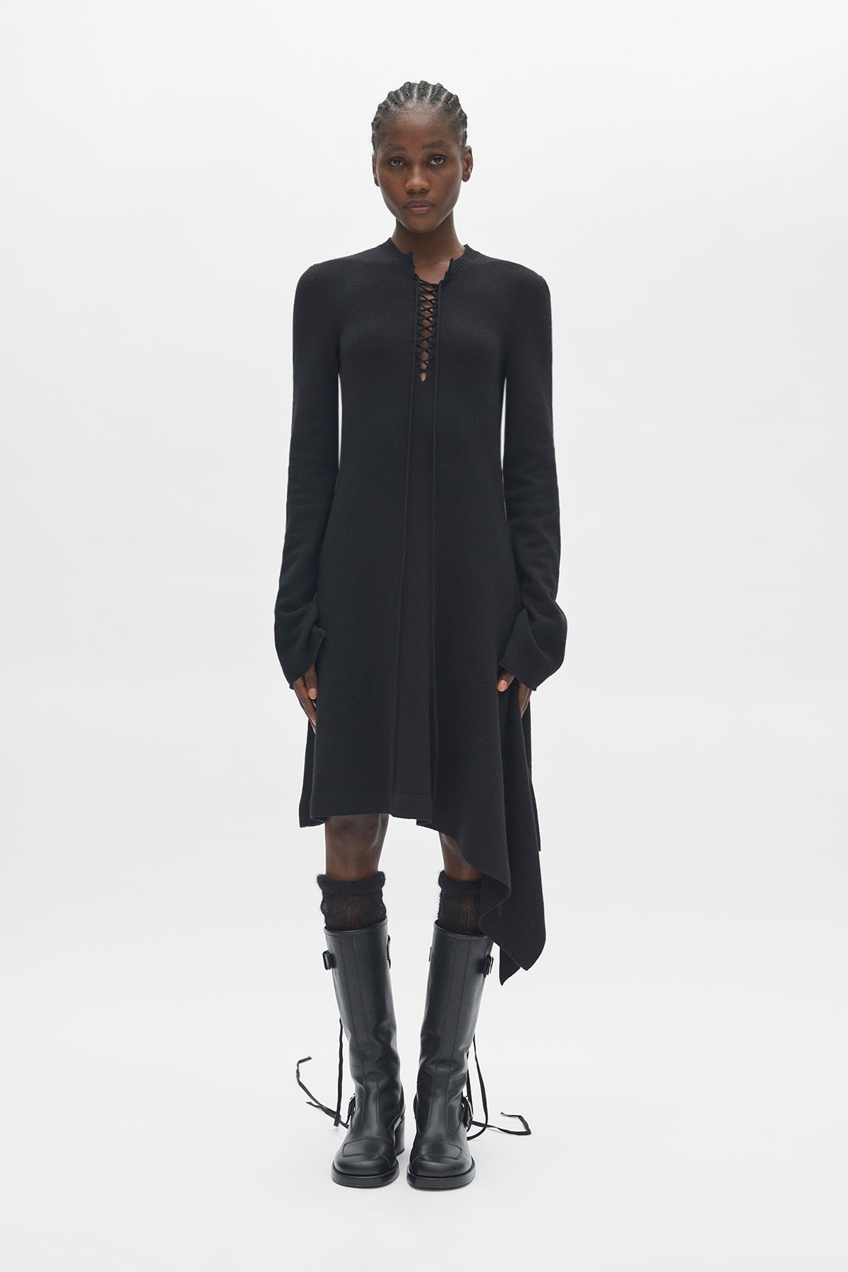 Ann demeulemeester ジレ Cordule Lace-Up Serafino Dress – Ann Demeulemeester