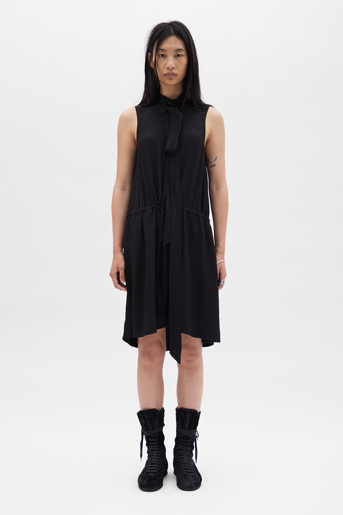 Rie Midi Sleeveless Dress Ann Demeulemeester Rie Midi Sleeveless Dress Ann Demeulemeester