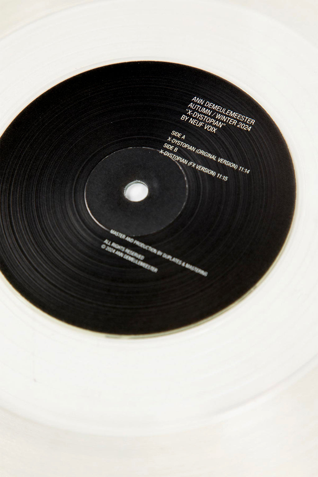 X-Dystopian" Autunno / Inverno 2024 Show Vinyl 