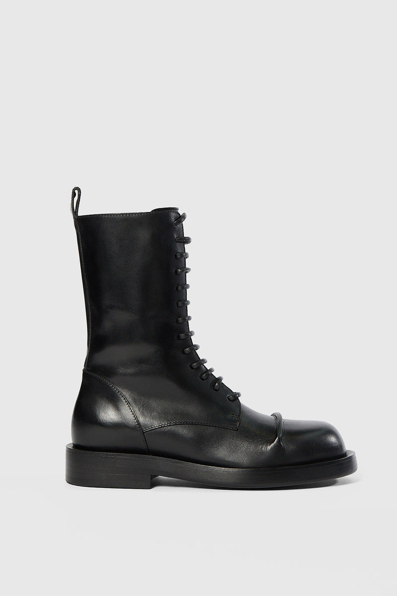 Gillian Pintuck Combat Boots