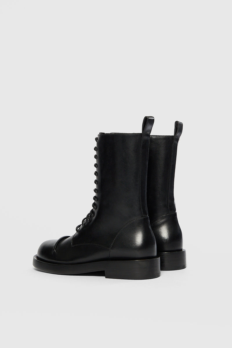 Gillian Pintuck Combat Boots