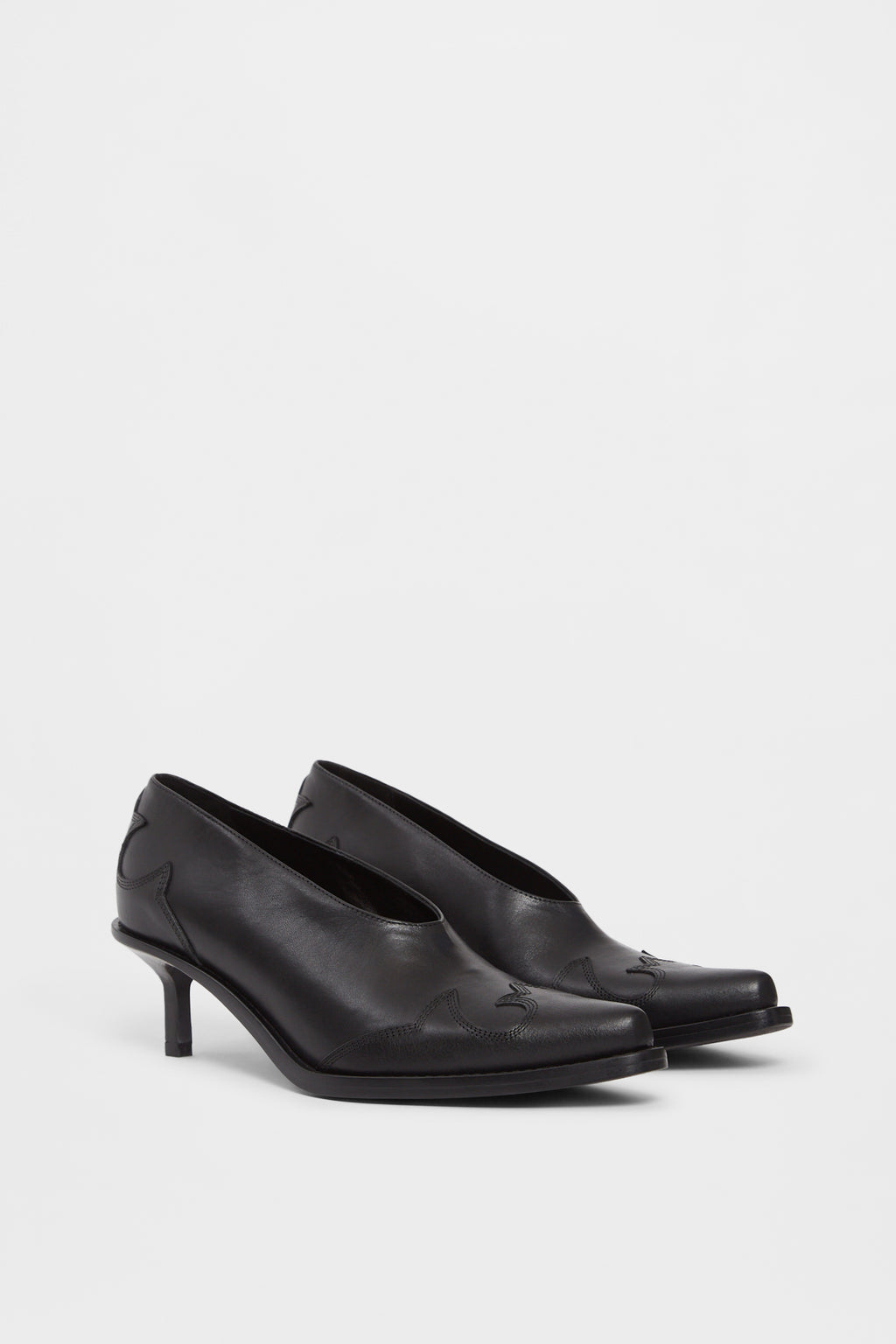 Janeka Western-Stitched Pumps