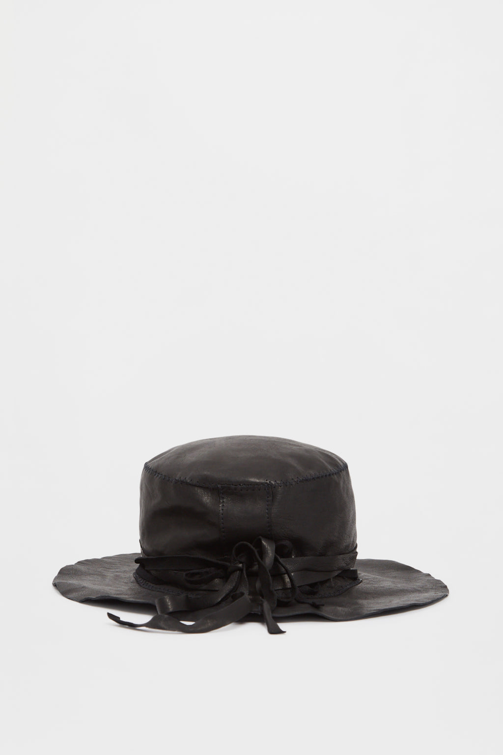 Aril Small Leather Hat With Studs