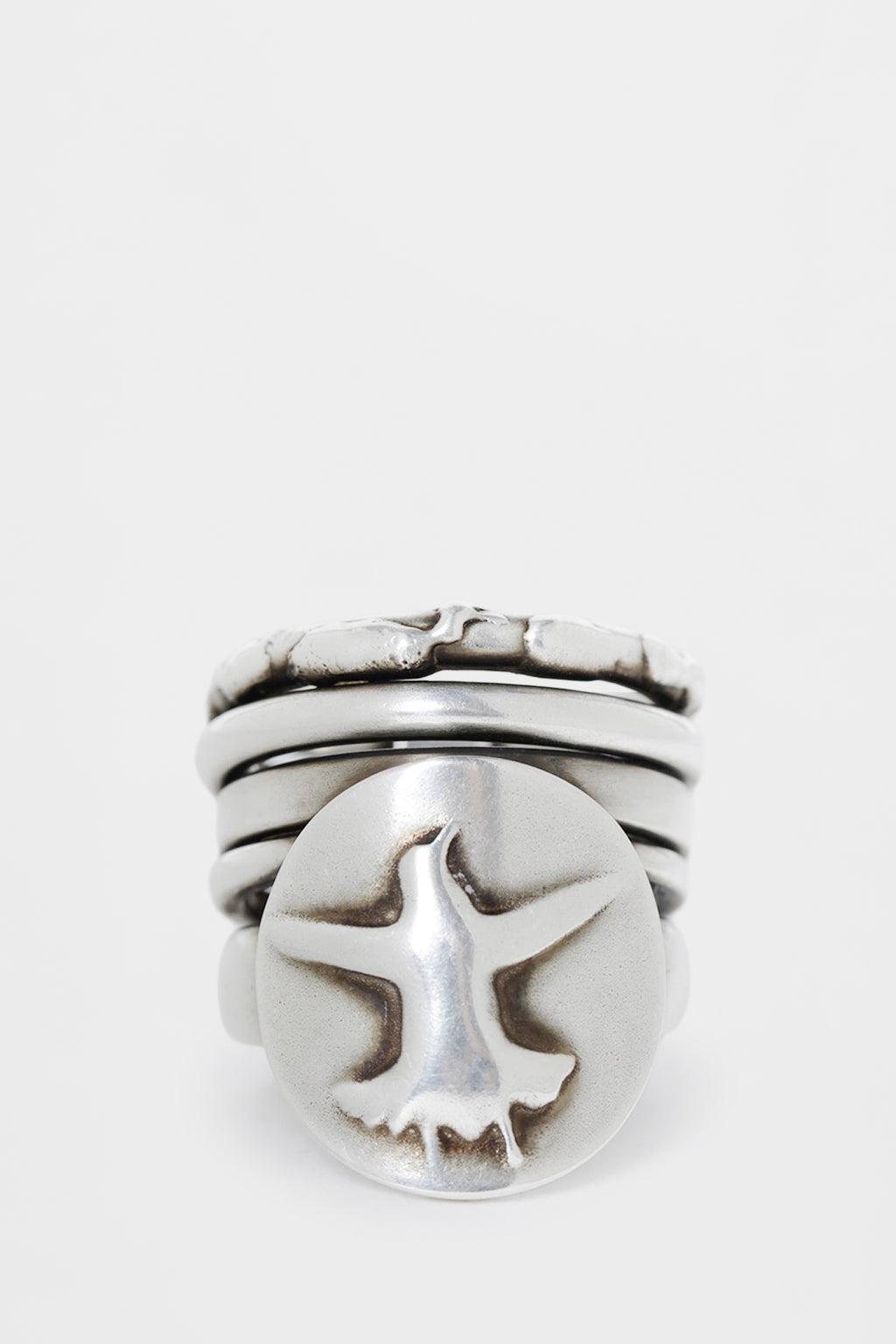 Mossa Flying Bird Stacked Ring