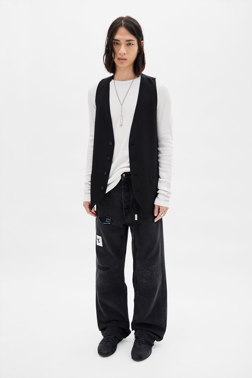 قميص جريج بأكمام طويلة 