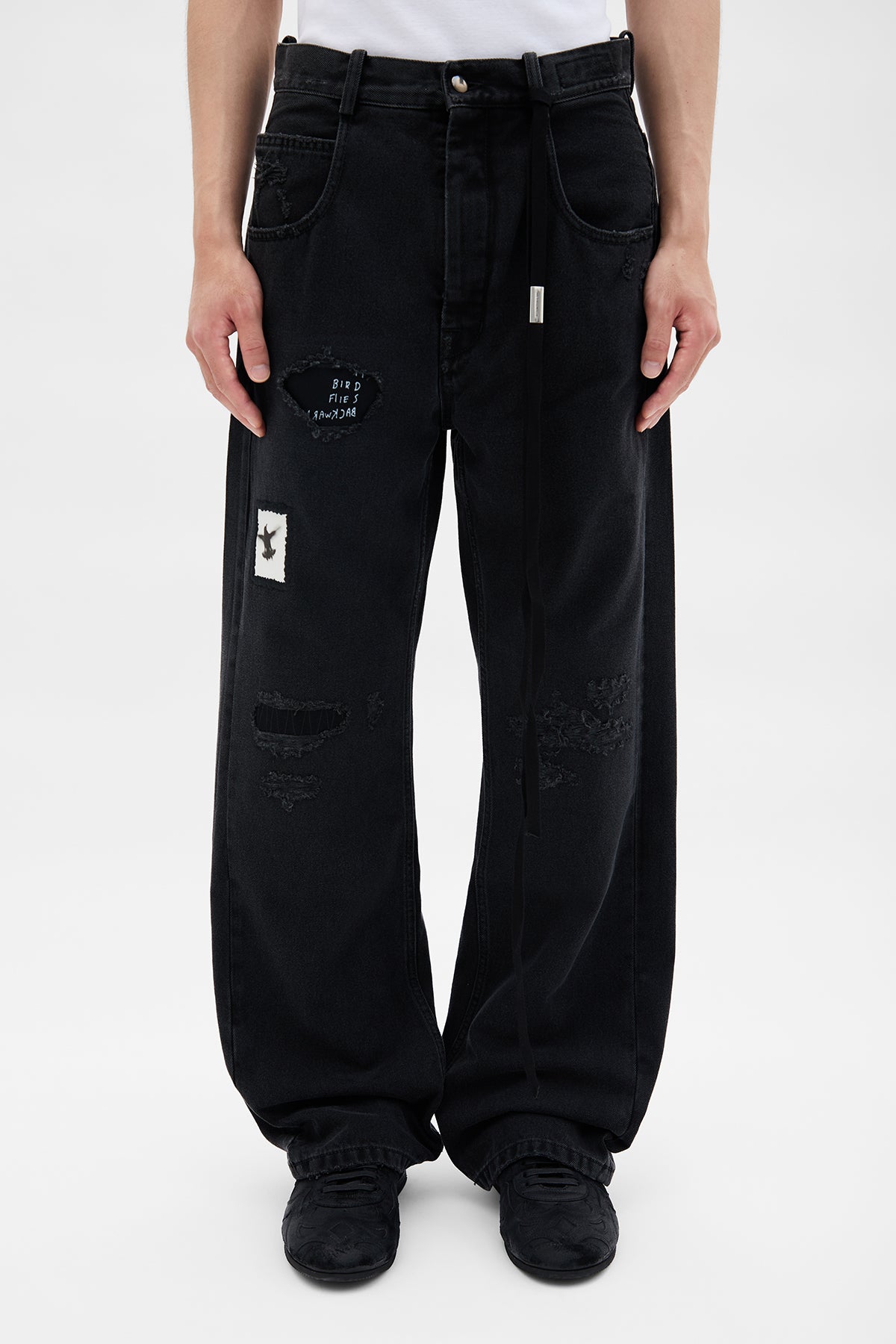 Ronald 5 Pocket Jeans with Printed Patches – Ann Demeulemeester