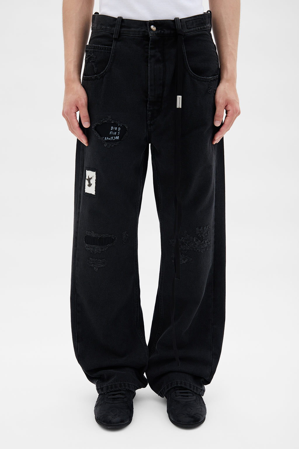Ronald 5 Pocket Jeans with Printed Patches