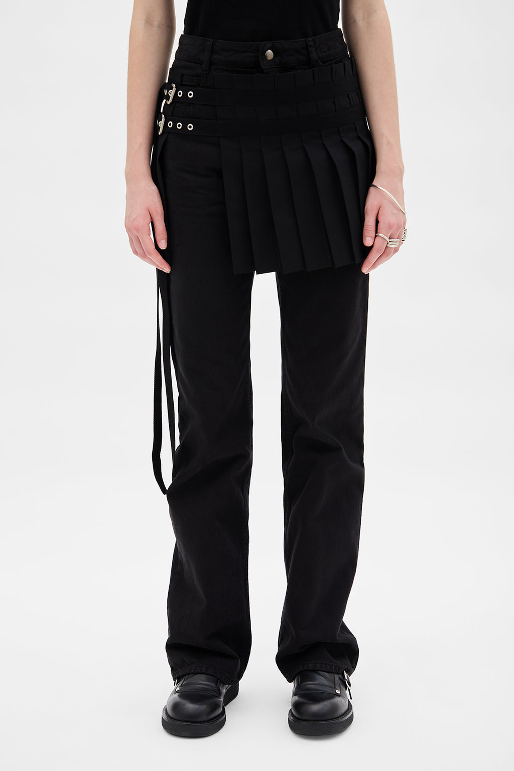 تنورة أوفيليا الصغيرة المطوية 