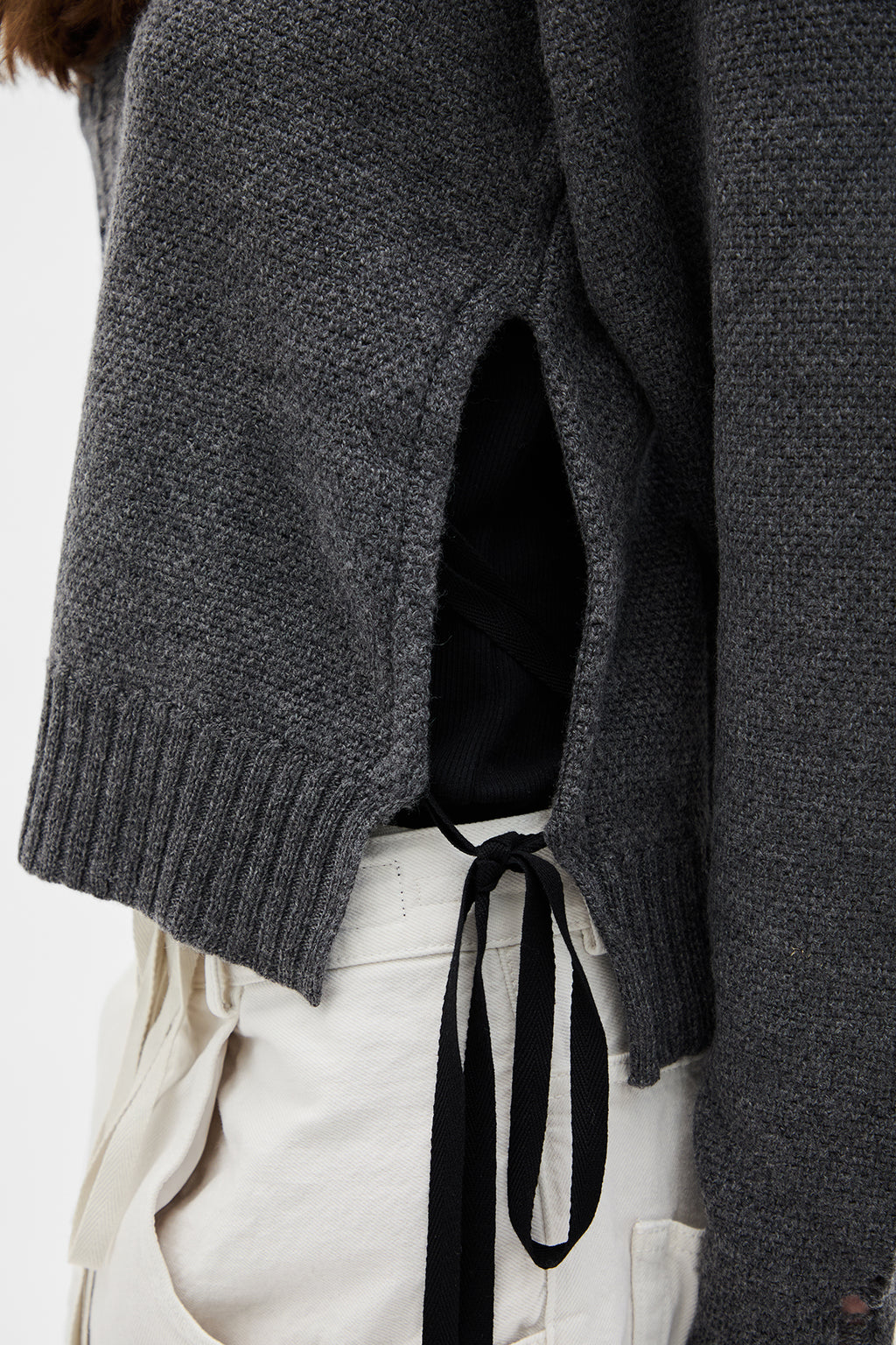 Gabriela Destroyed Seed Stitch Sweater