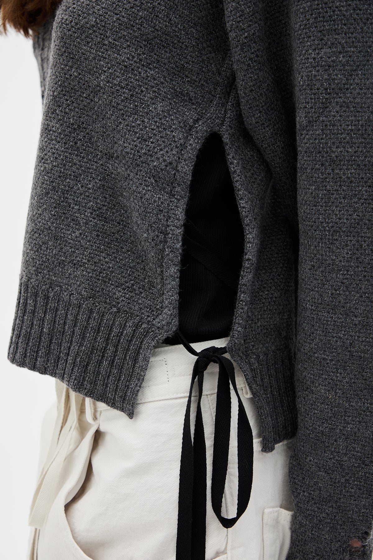 Gabriela Destroyed Seed Stitch Sweater