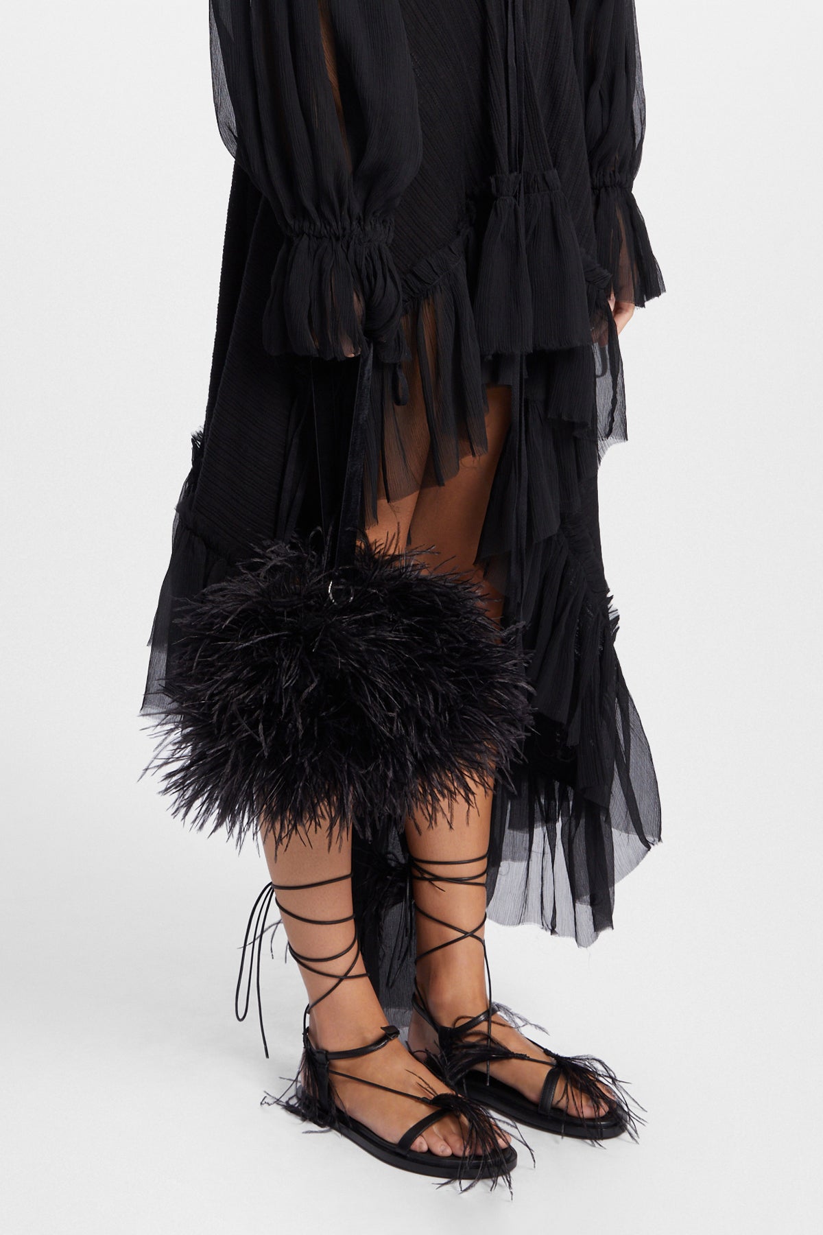 Iza Clutch con Piume 