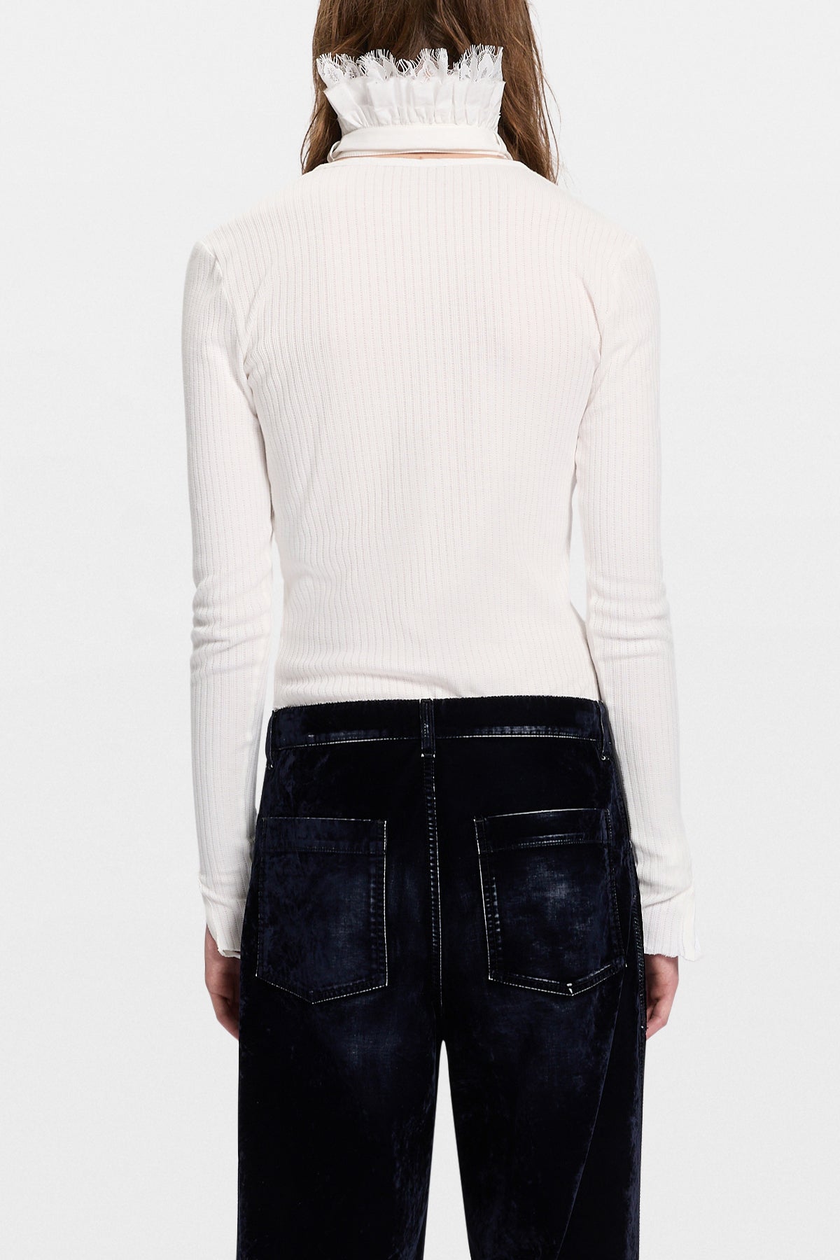 Tosten Lace Ruffled Collar