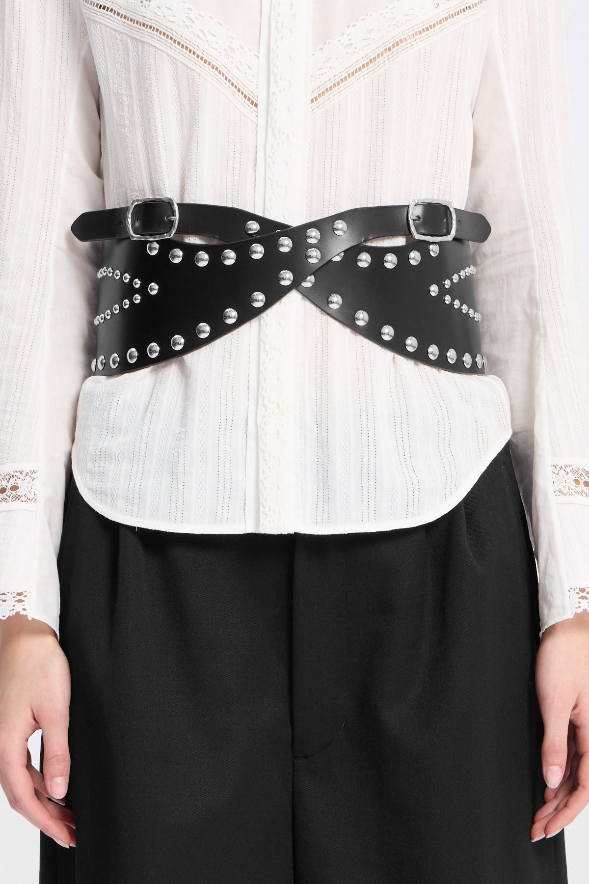 Cintura Corsetto Niza 12 cm Con Borchie 