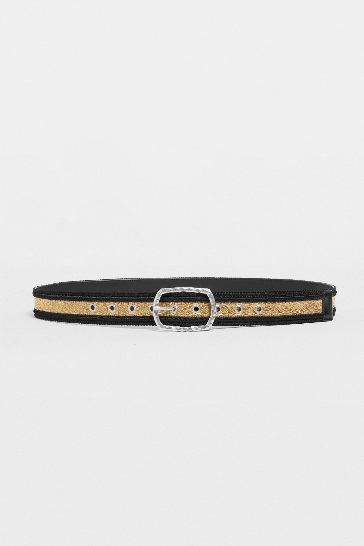 Esha Belt with Hammered Buckle