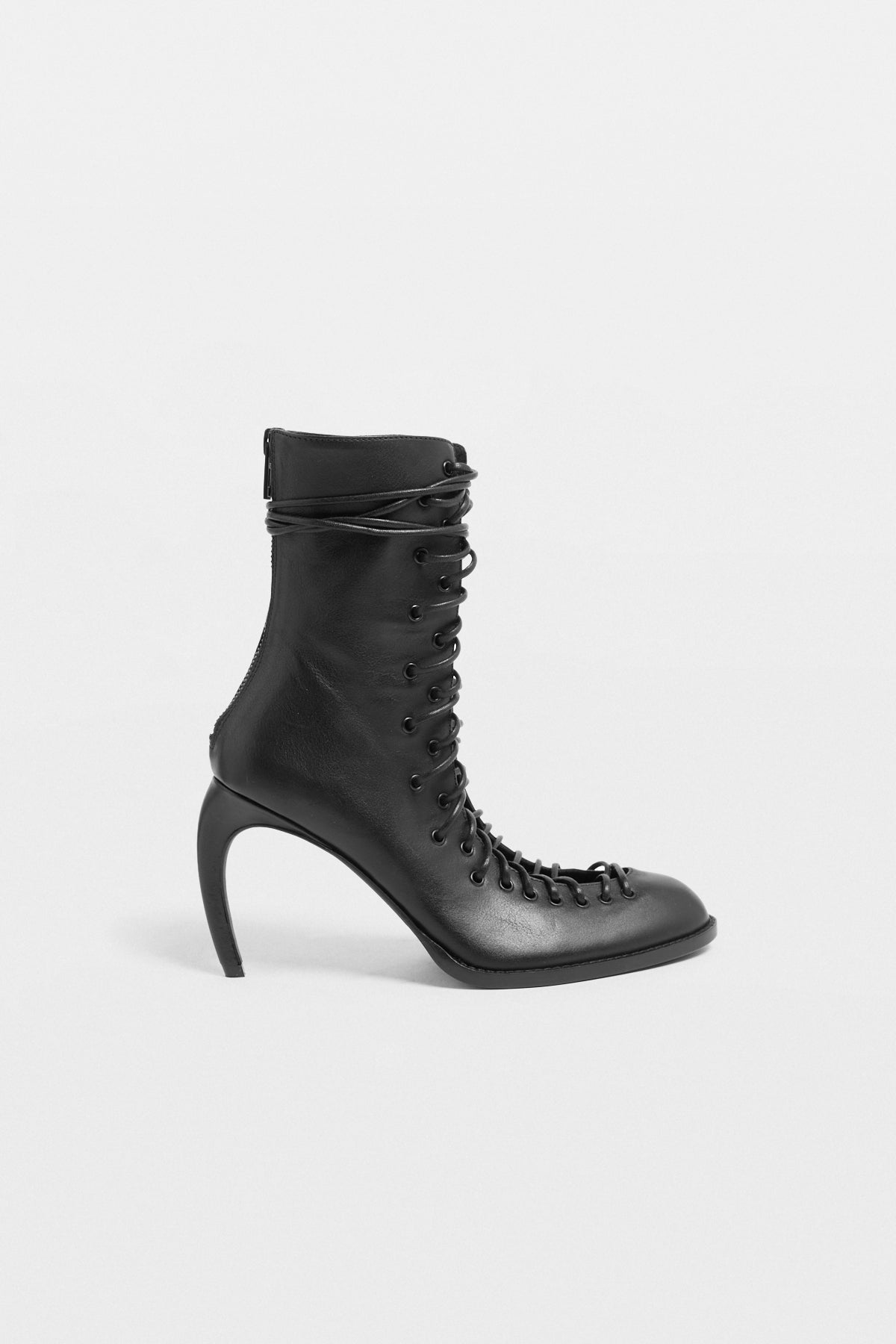 Lora Ankle Lace-Up Rose Thorn Heel Boots