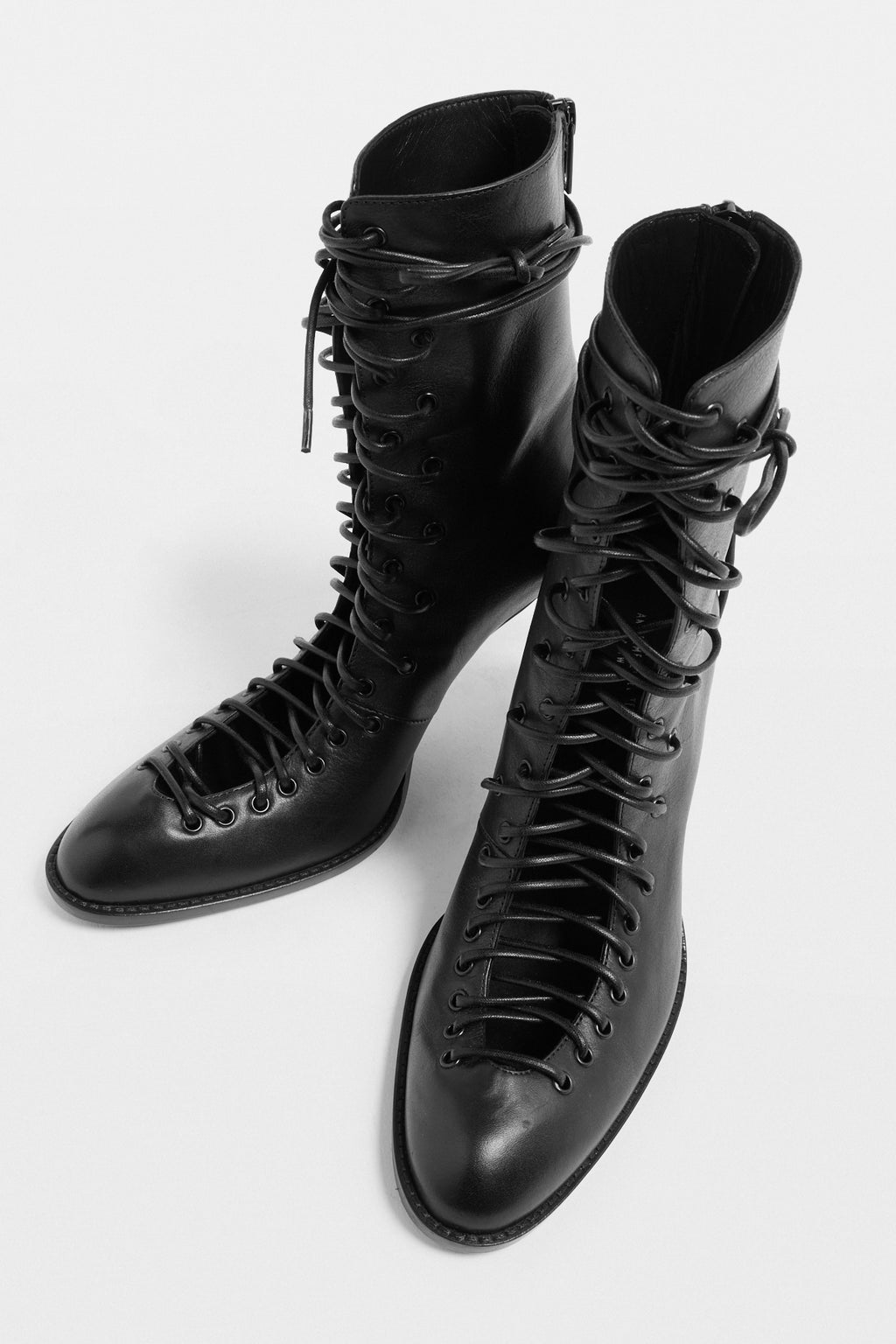Lora Ankle Lace-Up Rose Thorn Heel Boots