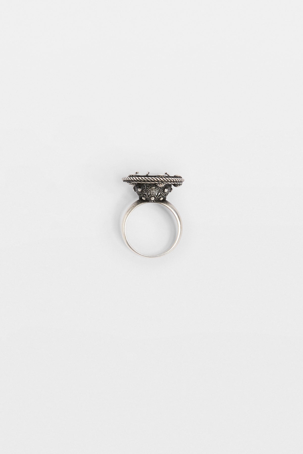 Orm Grained Cabochon Ring
