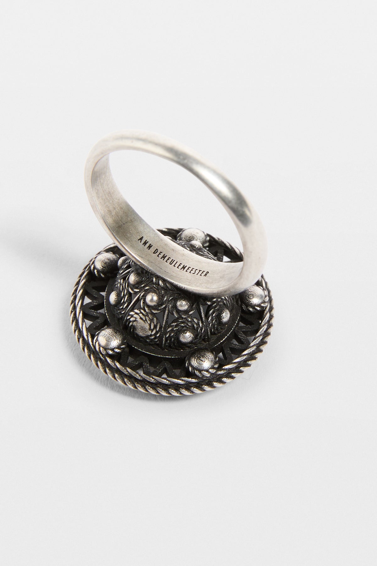 Orm Grained Cabochon Ring
