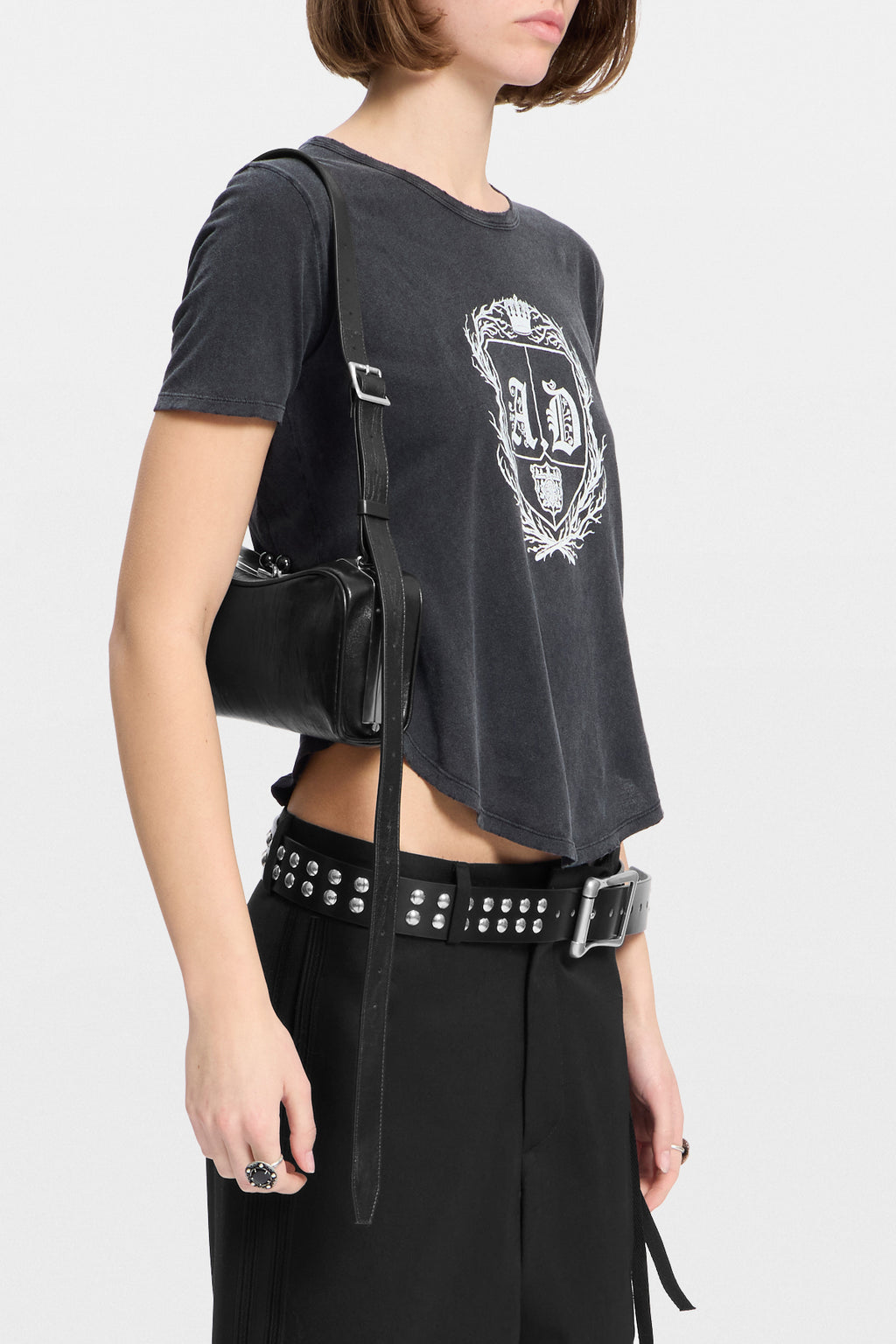 Sac à bandoulière à cadre métallique 