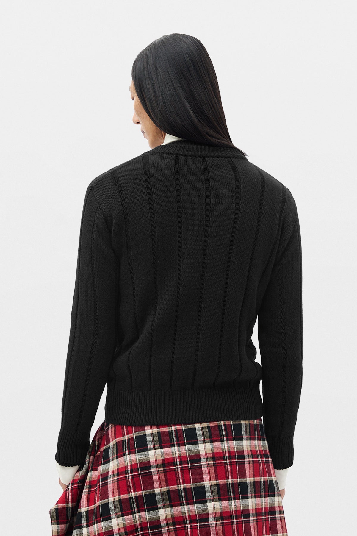 Natel Brushed Rib Cardigan