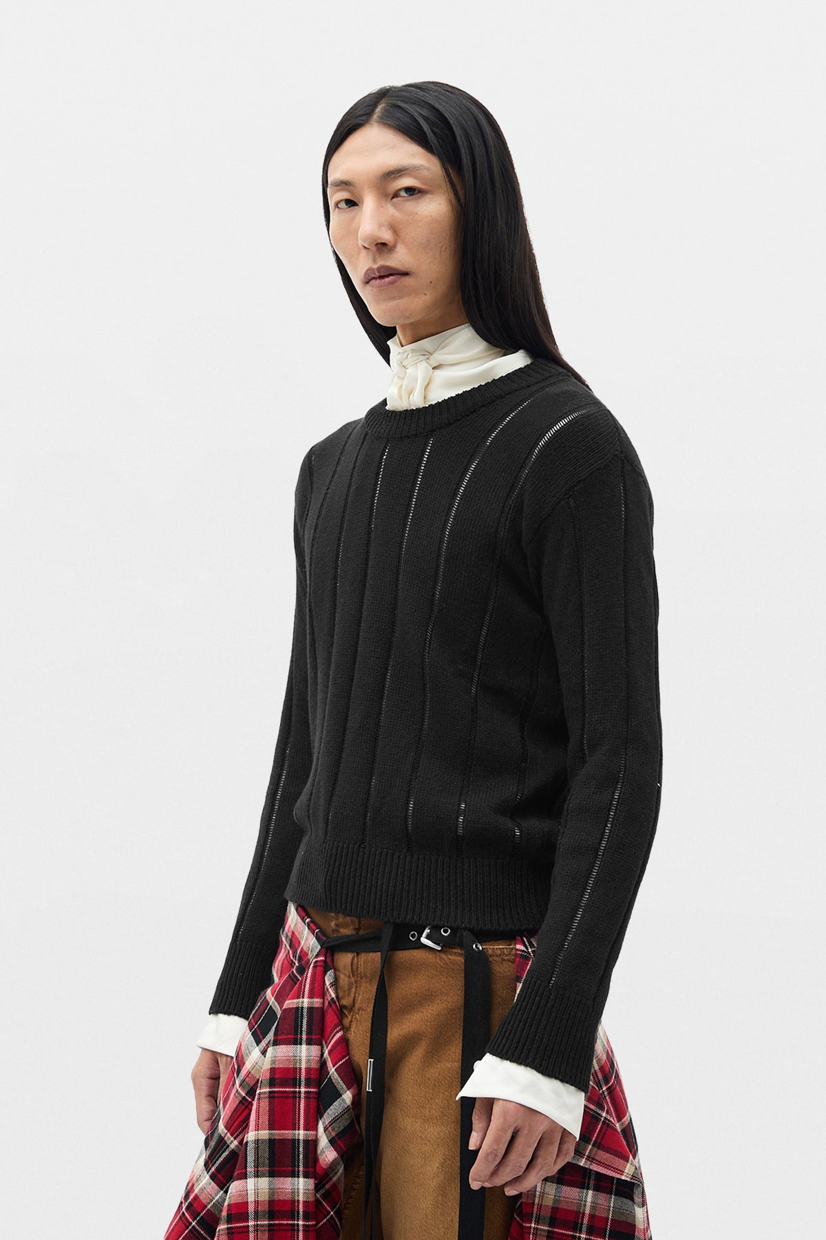 Rikki Brushed Rib Crew Neck Sweater