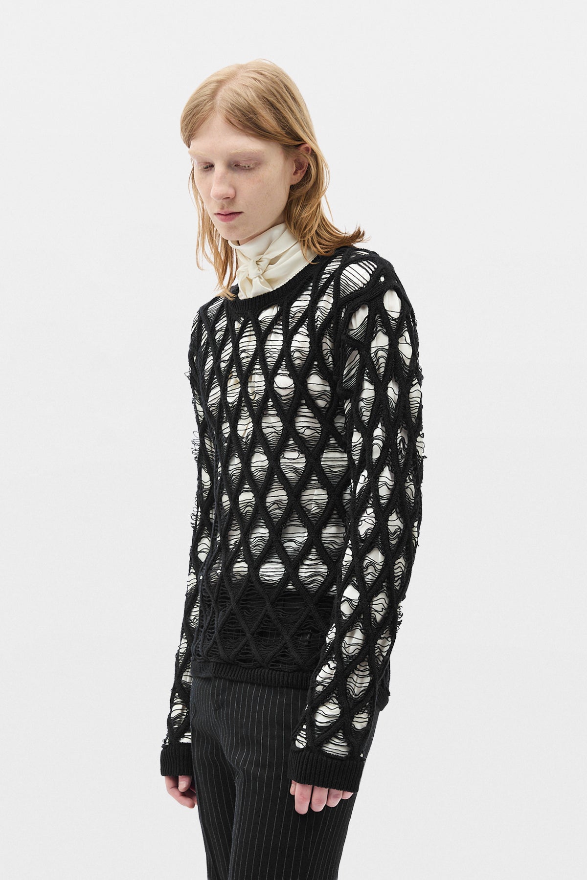 Carlos Diamond Stitch Sweater – Ann Demeulemeester