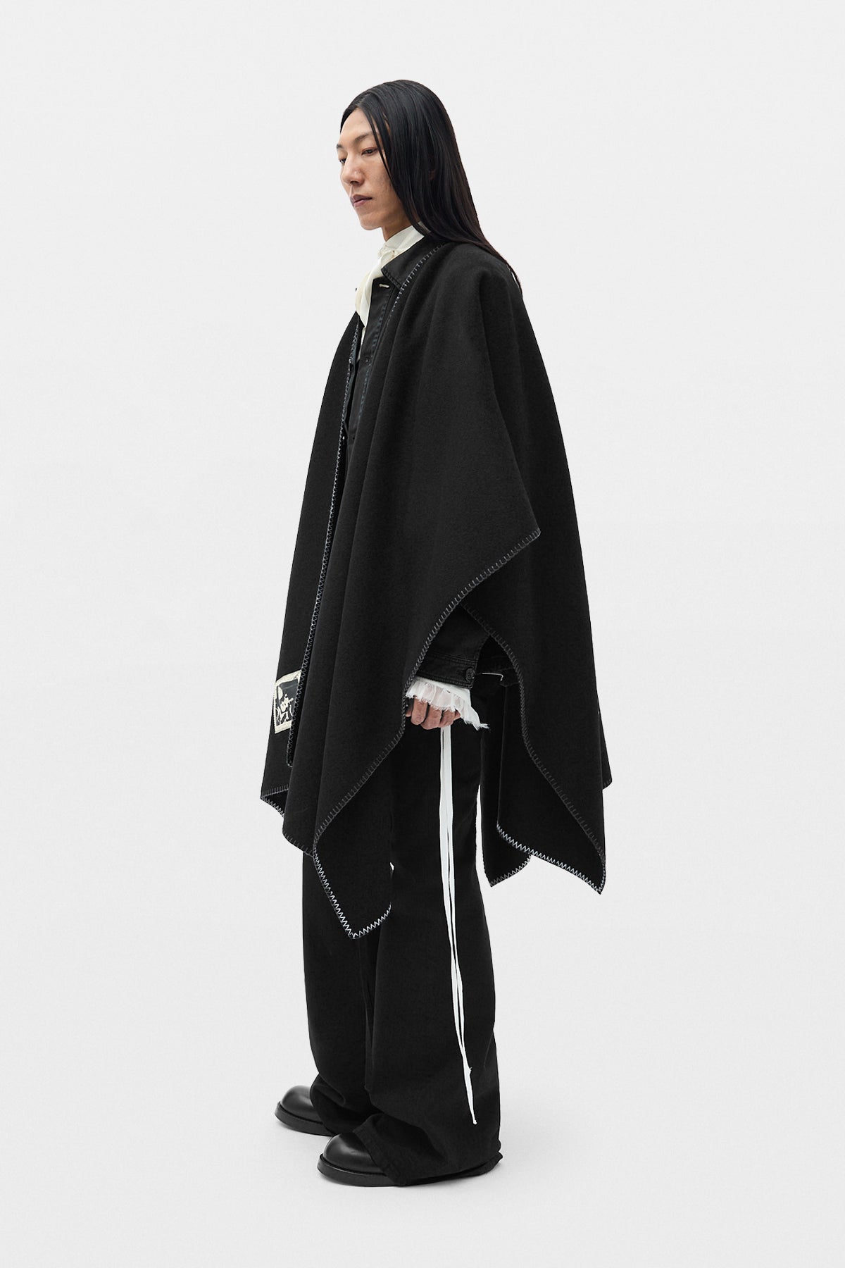 Rectangular Cape with Patch