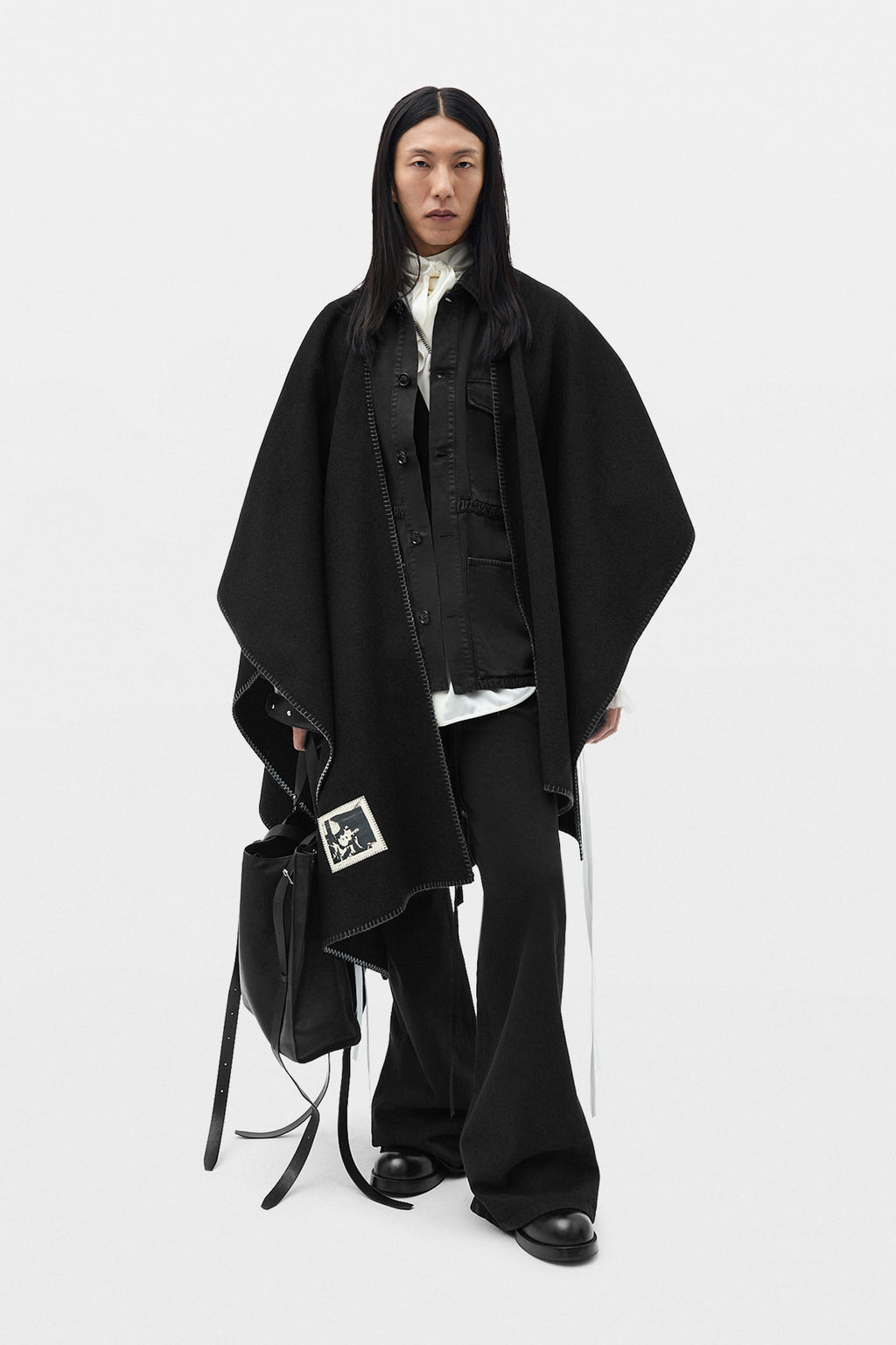 Rectangular Cape with Patch