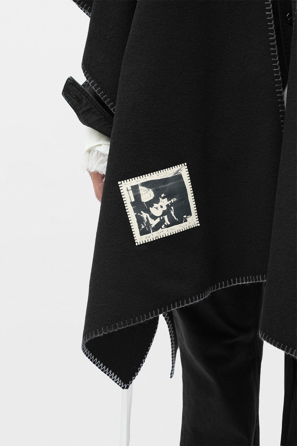 Rectangular Cape with Patch
