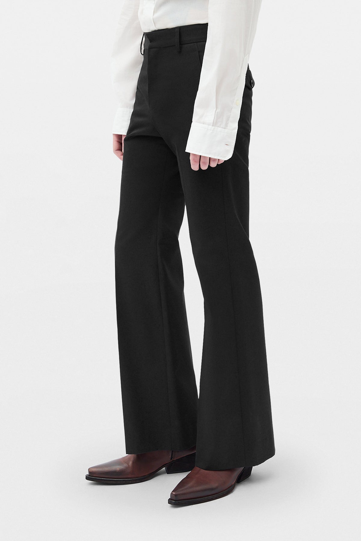 Pantalon évasé raccourci Stefan 