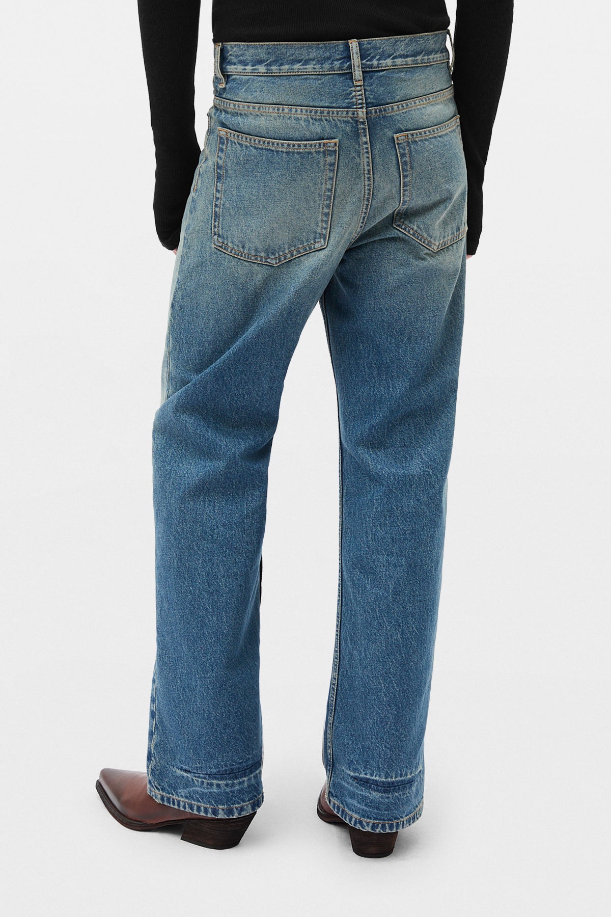 Alarik 5-Pockets Flared Cropped Trousers