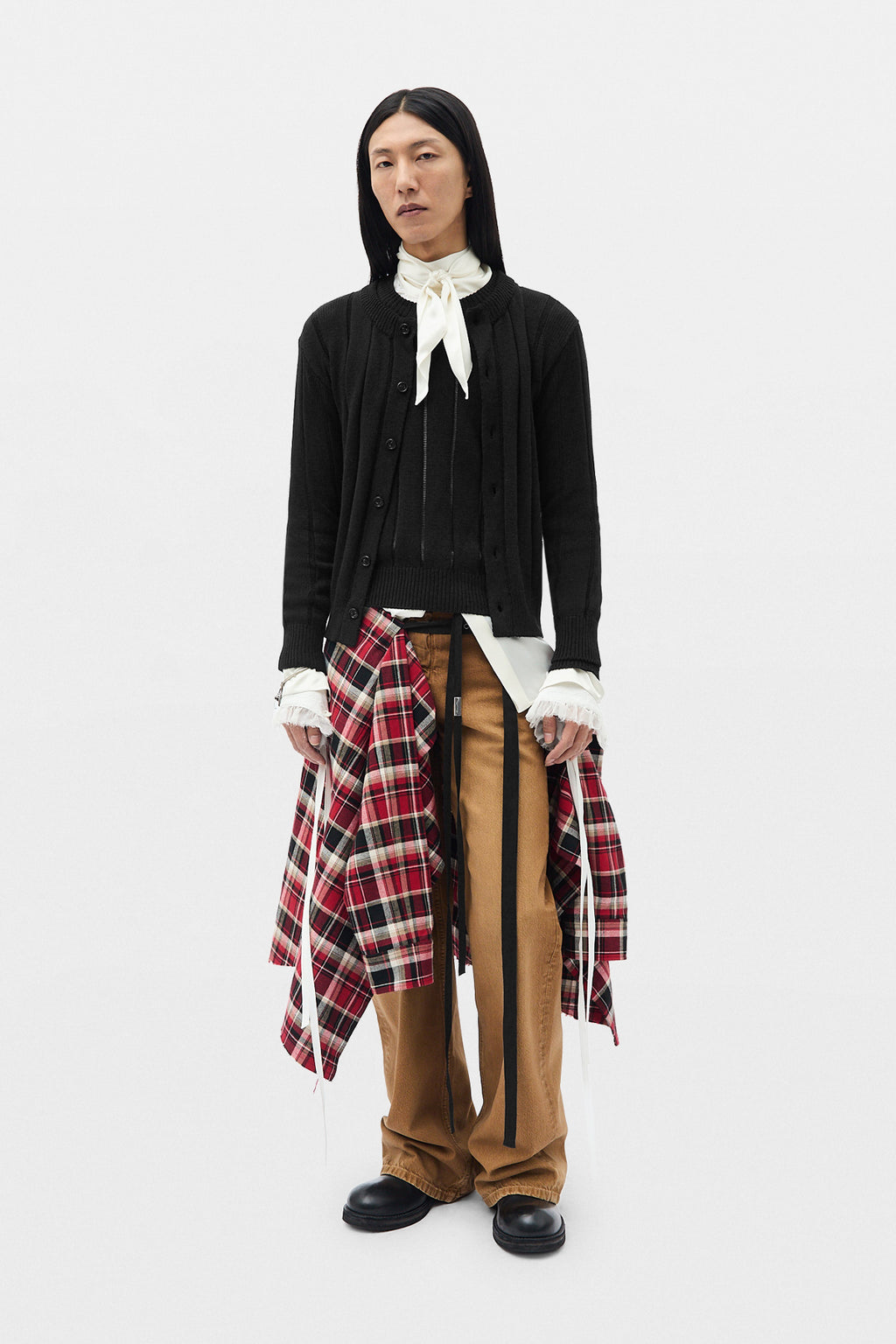 Modest 5-Pockets Relaxed Flared Trousers
