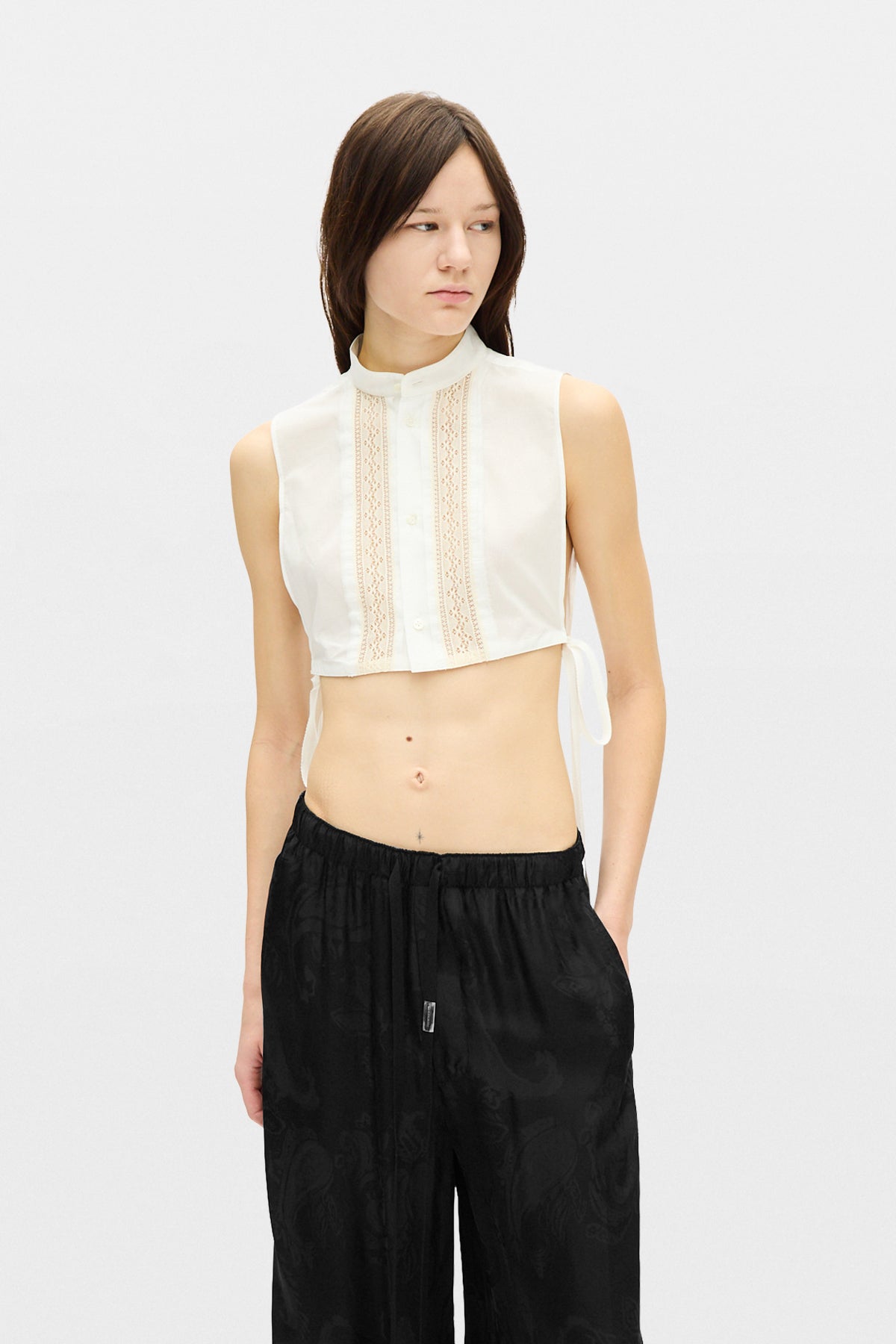 Moni Plastron Haut avec Côtés Ouverts 