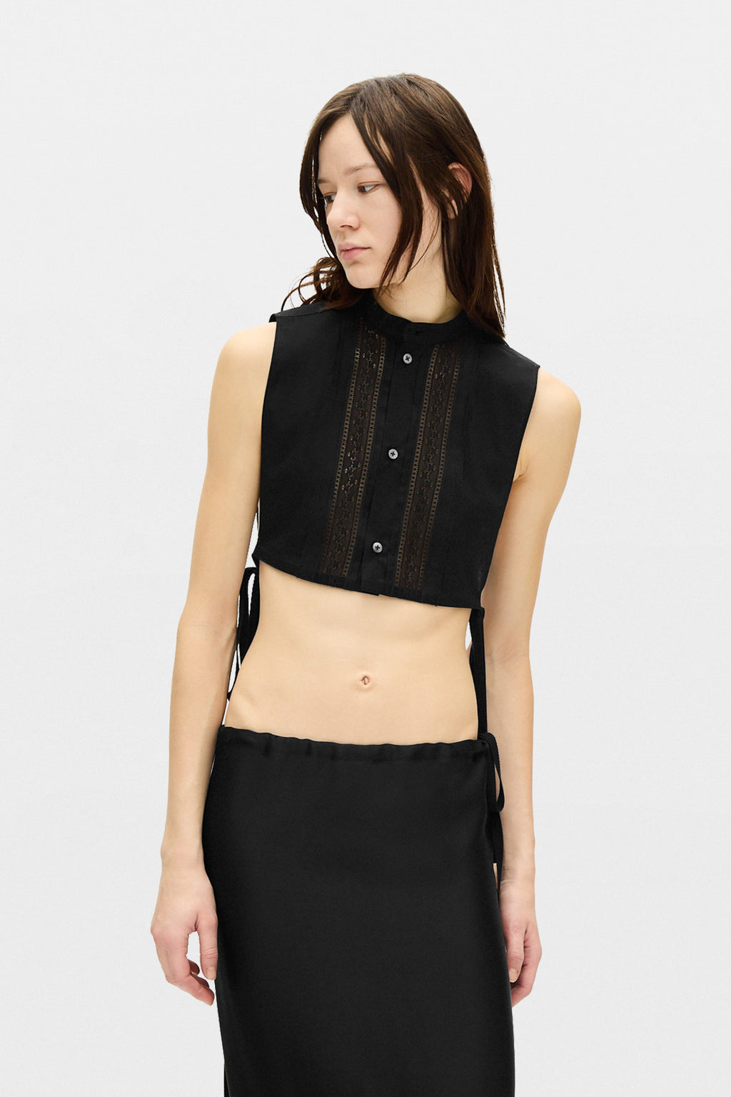 Moni Plastron Top avec côtés ouverts 
