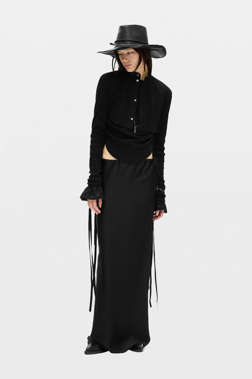 Moni Plastron Top avec côtés ouverts 