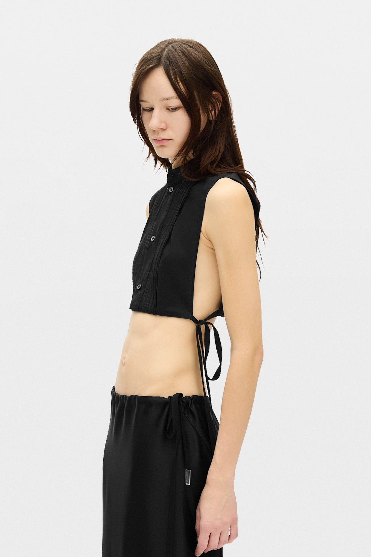 Moni Plastron Top avec côtés ouverts 
