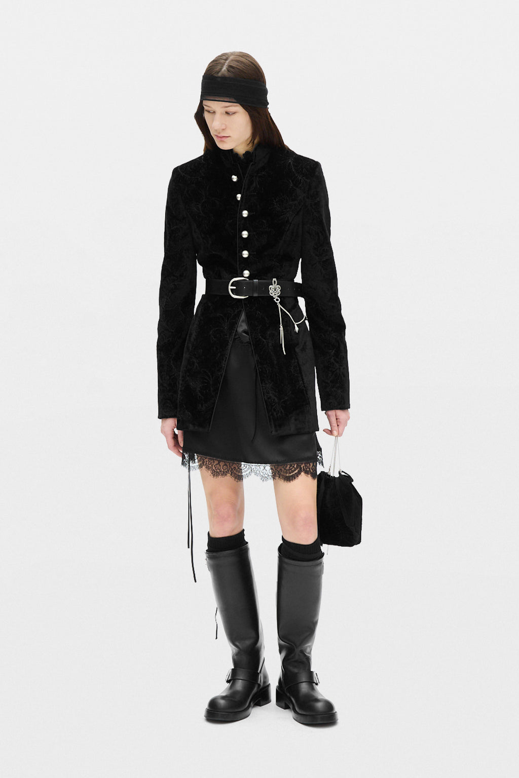 Armida Ruffle Collar Mini Dress