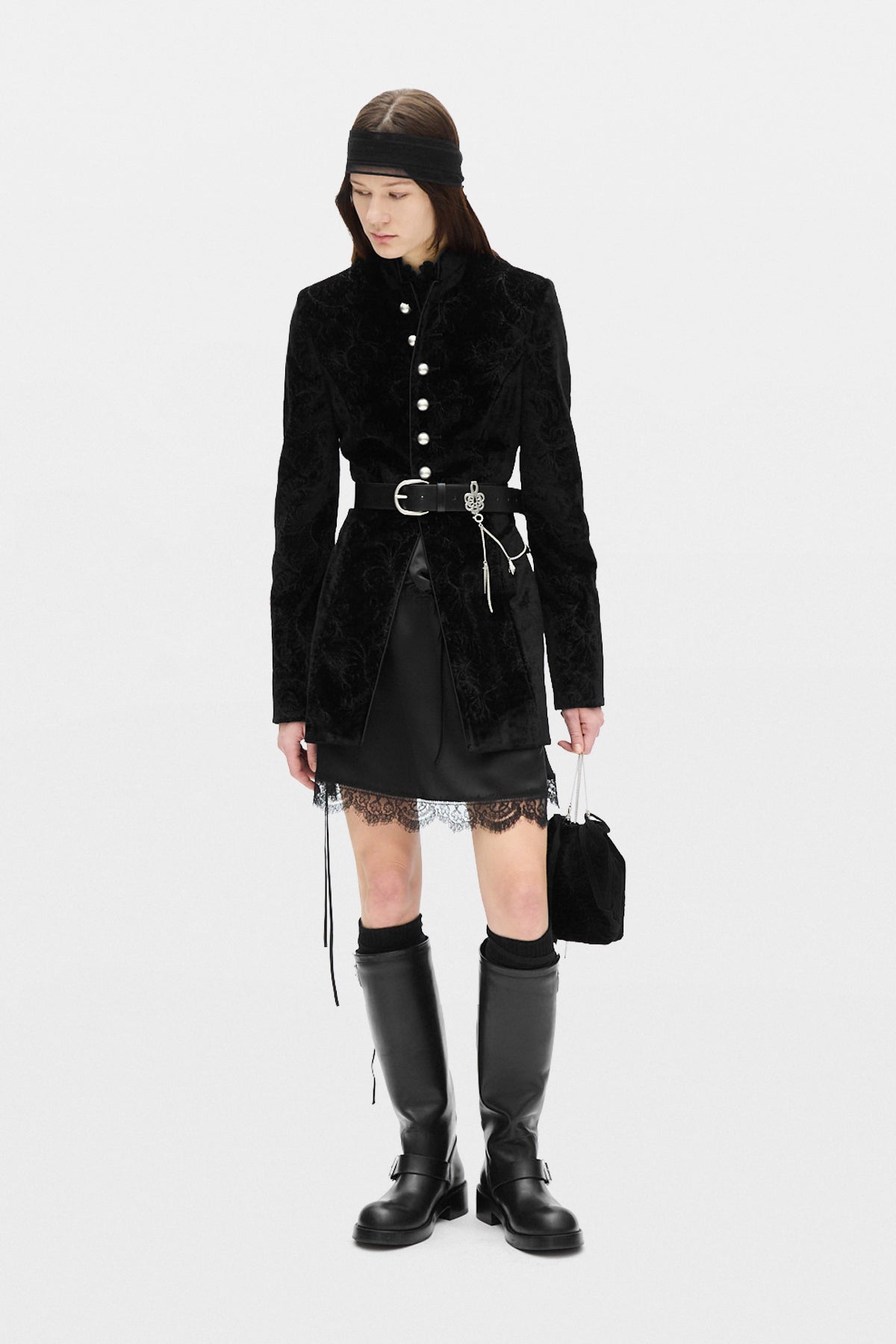 Armida Ruffle Collar Mini Dress