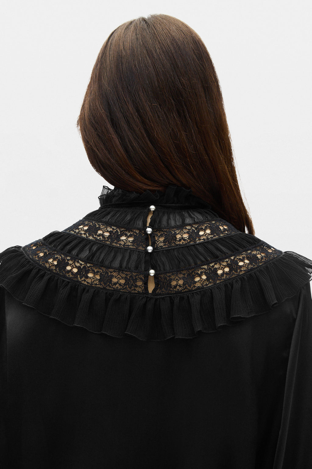 Armida Ruffle Collar Mini Dress