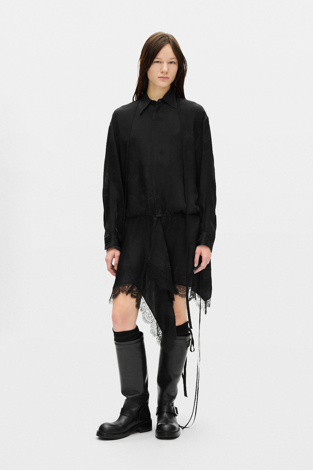 Robe à jupe panneau Zakea avec détail en dentelle 