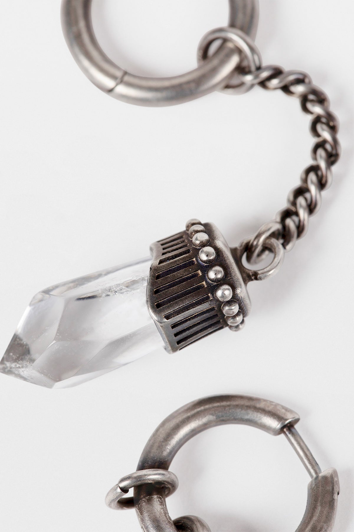 Boucles d'oreilles Vira avec quartz 