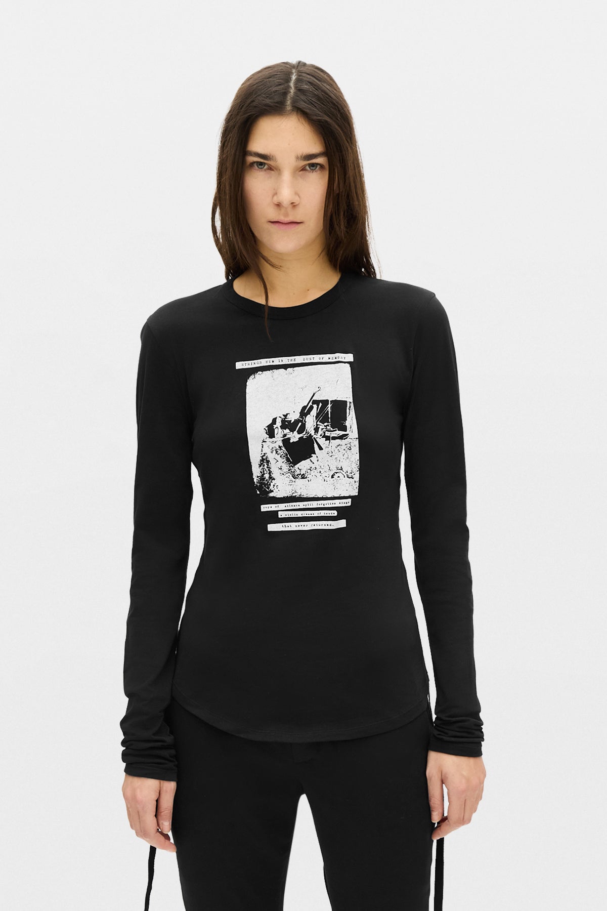 Dot Wrinkled Cropped Long Sleeves Top – Ann Demeulemeester