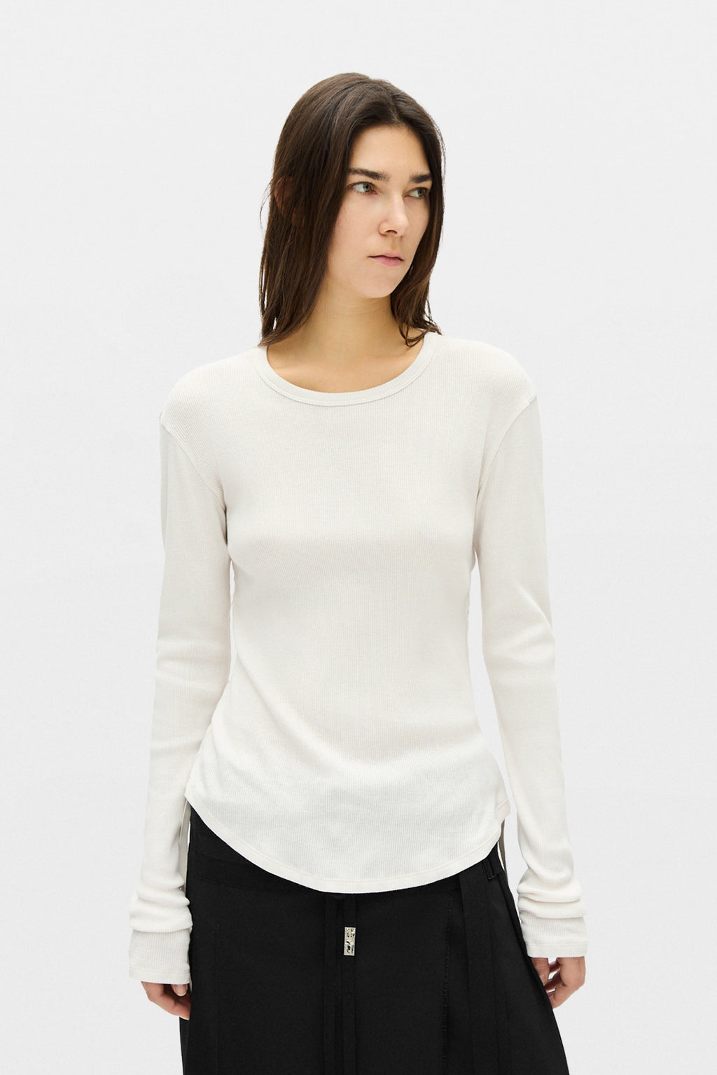 Dot Wrinkled Cropped Top