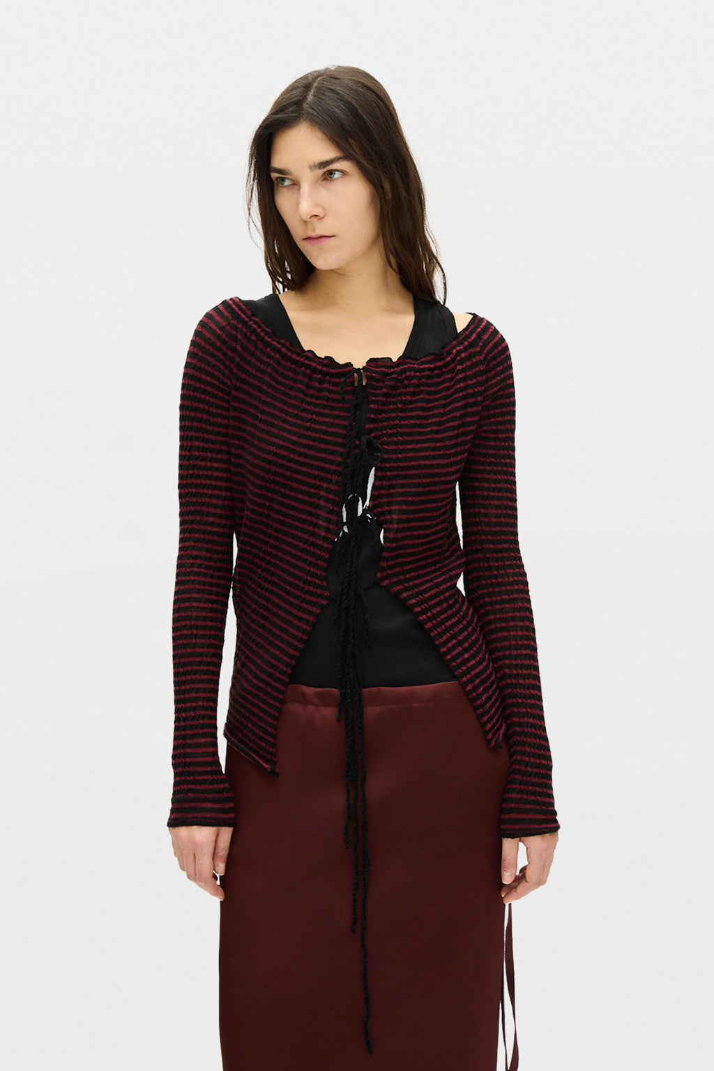Cardigan à épaules dénudées Nelle 
