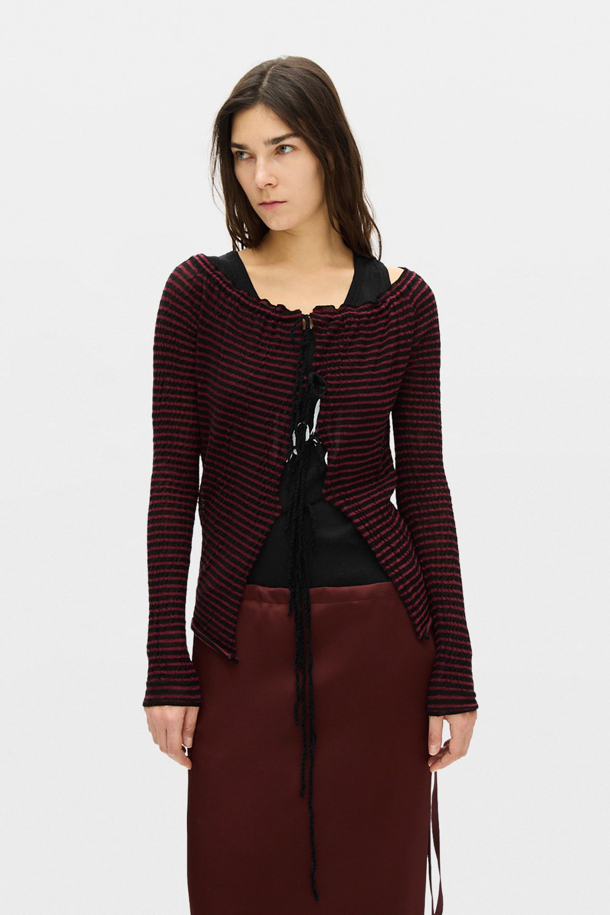 Cardigan à épaules dénudées Nelle 