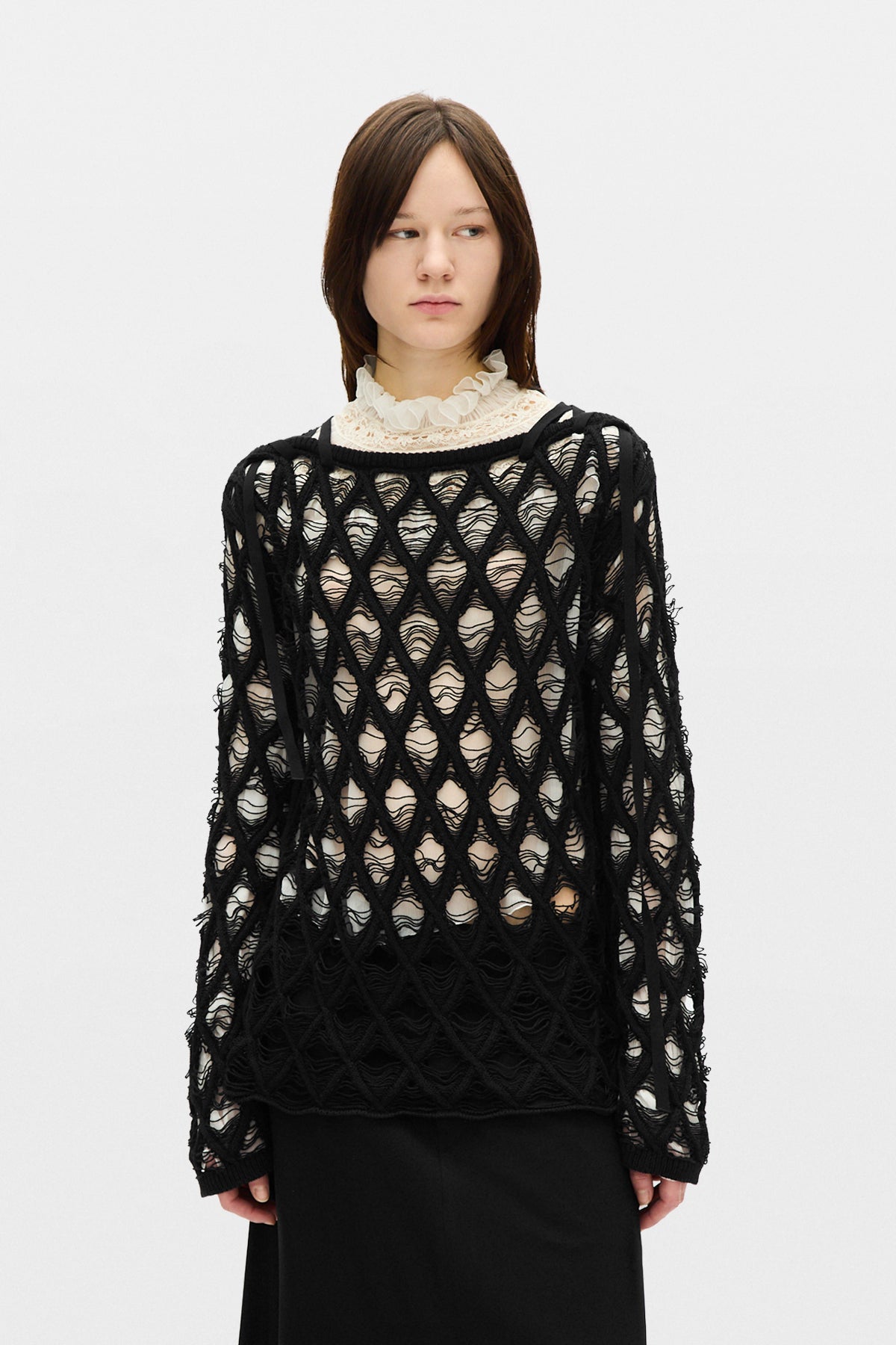 Izabel Diamond Stitch Sweater