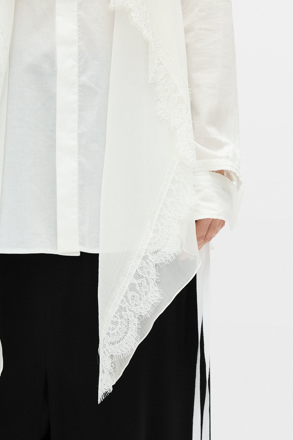 Sini Shirt with Silk Crepon Drap